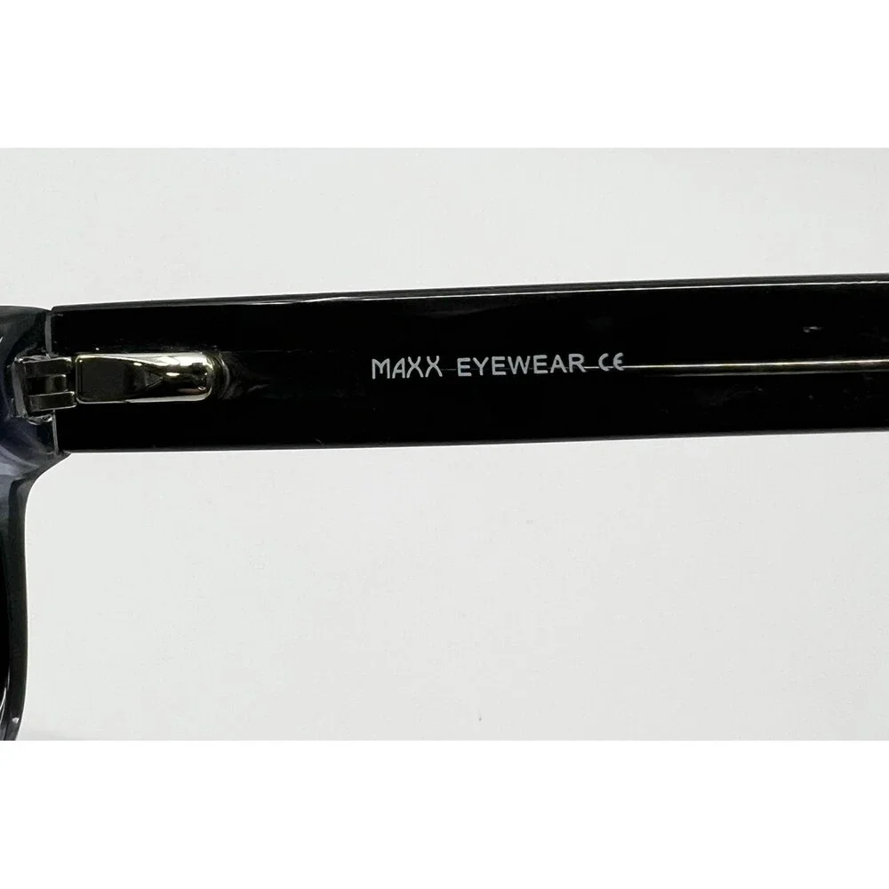 Maxx Eyewear Romeo Eyeglasses Mens Grey Marble Rectangular Frame 61-20-155